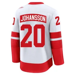 Men's Albert Johansson Detroit Red Wings 2025 Stadium Series Jersey - White Premium
