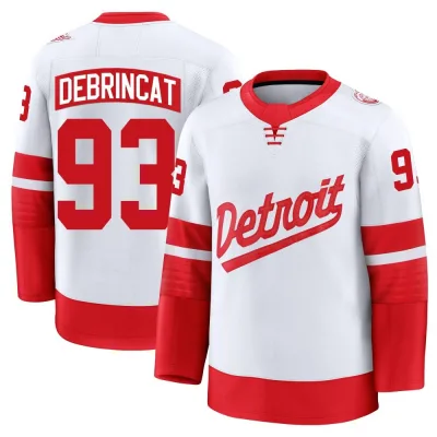 Men's Alex DeBrincat Detroit Red Wings 2025 Stadium Series Jersey - White Premium