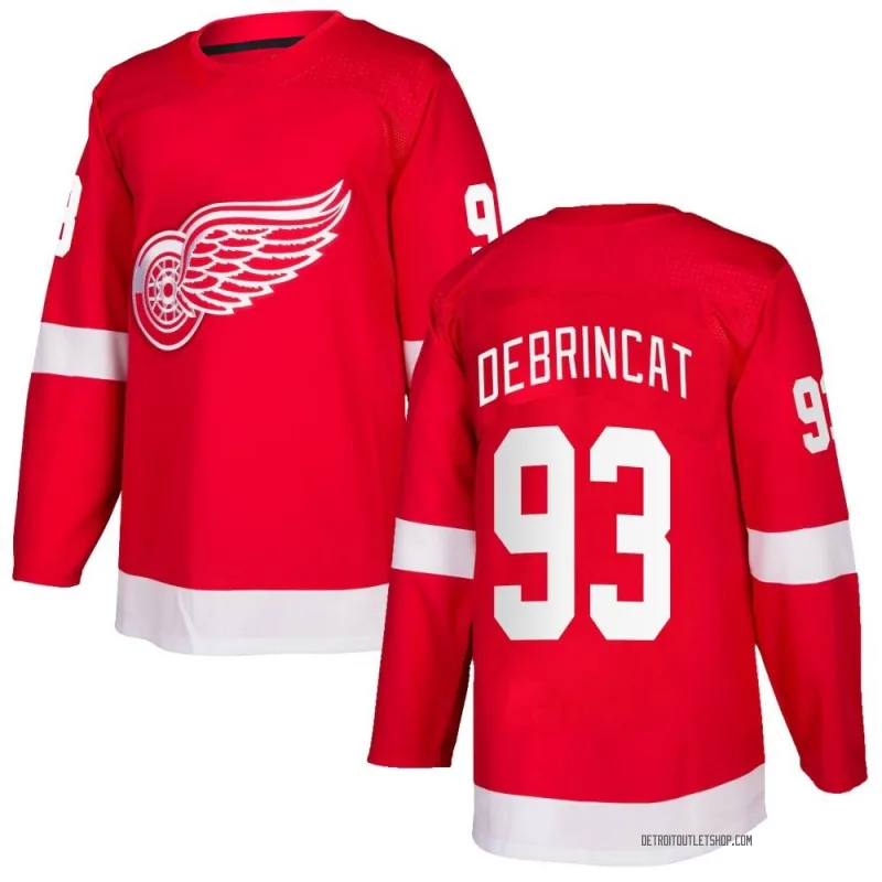 Men's Alex DeBrincat Detroit Red Wings Home Jersey - Red Authentic