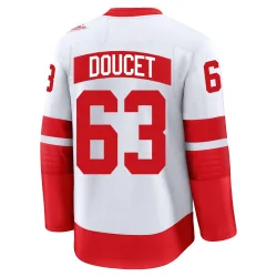 Men's Alexandre Doucet Detroit Red Wings 2025 Stadium Series Jersey - White Premium