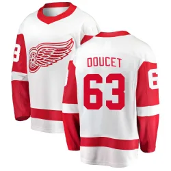 Men's Alexandre Doucet Detroit Red Wings Away Jersey - White Breakaway