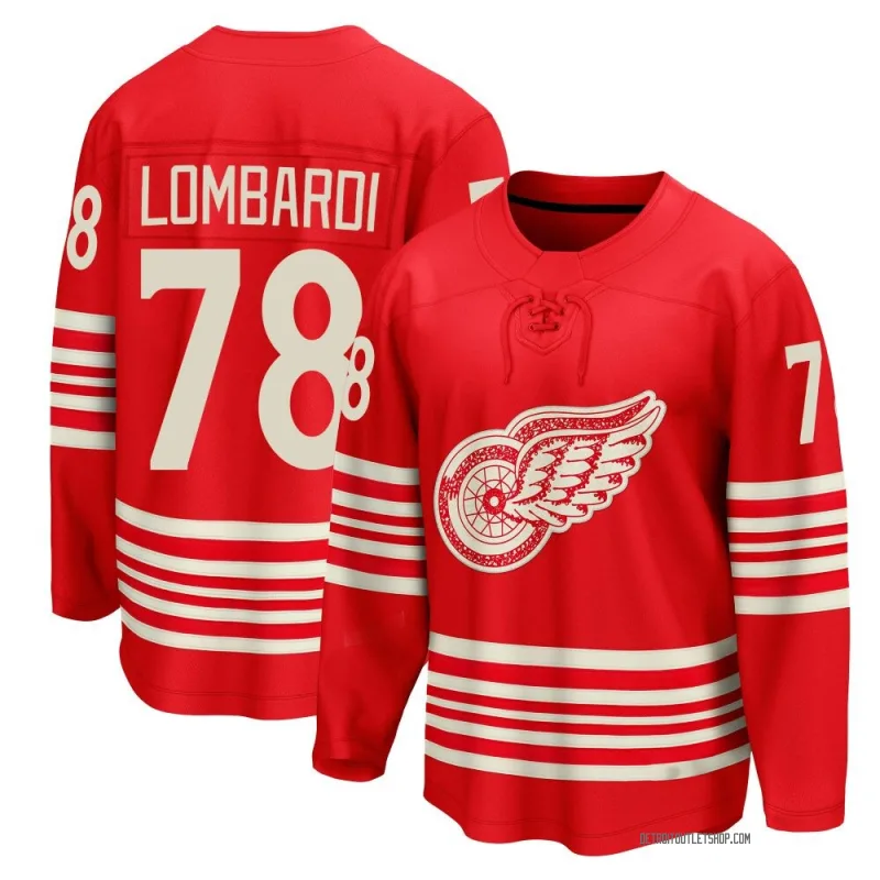 Men's Amadeus Lombardi Detroit Red Wings Centennial Jersey - Red Breakaway