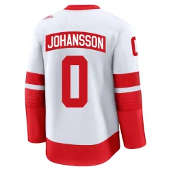 Men's Anton Johansson Detroit Red Wings 2025 Stadium Series Jersey - White Premium