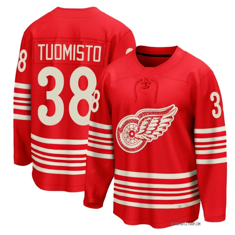 Men's Antti Tuomisto Detroit Red Wings Centennial Jersey - Red Breakaway
