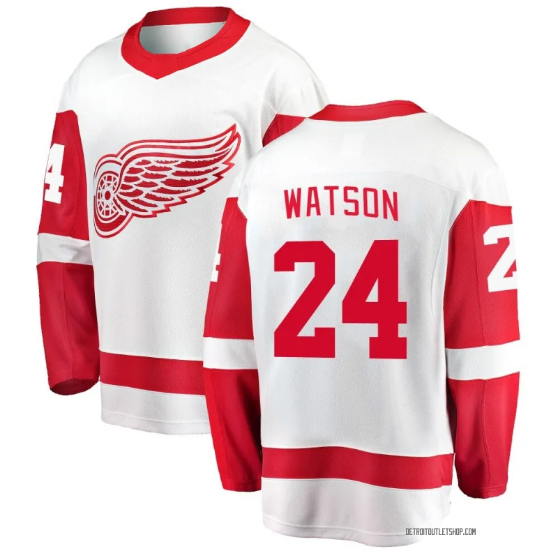 Men's Austin Watson Detroit Red Wings Away Jersey - White Breakaway