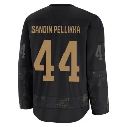 Men's Axel Sandin Pellikka Detroit Red Wings 2024 Military Appreciation Practice Jersey - Black Premium