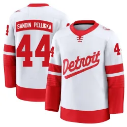 Men's Axel Sandin Pellikka Detroit Red Wings 2025 Stadium Series Jersey - White Premium