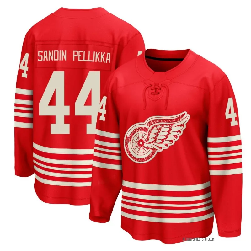 Men's Axel Sandin Pellikka Detroit Red Wings Centennial Jersey - Red Breakaway