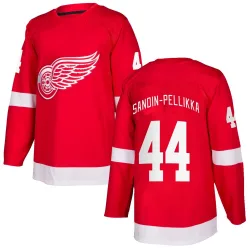 Men's Axel Sandin-Pellikka Detroit Red Wings Home Jersey - Red Authentic