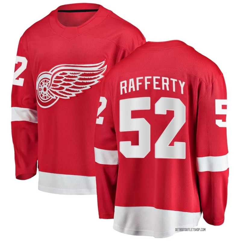 Men's Brogan Rafferty Detroit Red Wings Home Jersey - Red Breakaway
