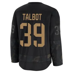 Men's Cam Talbot Detroit Red Wings 2024 Military Appreciation Practice Jersey - Black Premium