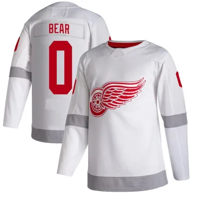 Men's Carter Bear Detroit Red Wings 2020/21 Reverse Retro Jersey - White Authentic