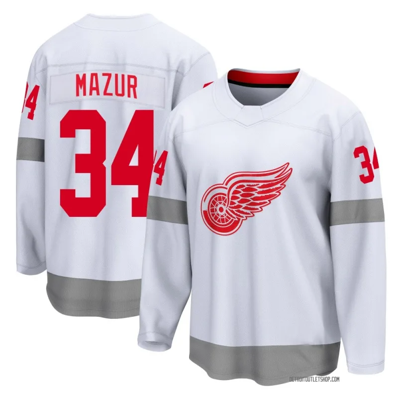 Men's Carter Mazur Detroit Red Wings 2020/21 Special Edition Jersey - White Breakaway