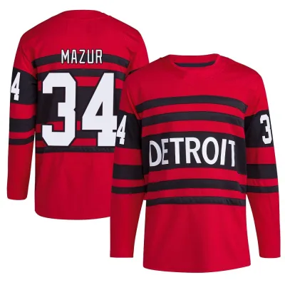 Men's Carter Mazur Detroit Red Wings Reverse Retro 2.0 Jersey - Red Authentic