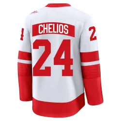 Men's Chris Chelios Detroit Red Wings 2025 Stadium Series Jersey - White Premium