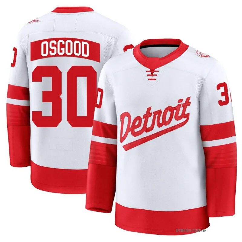 Men's Chris Osgood Detroit Red Wings 2025 Stadium Series Jersey - White Premium
