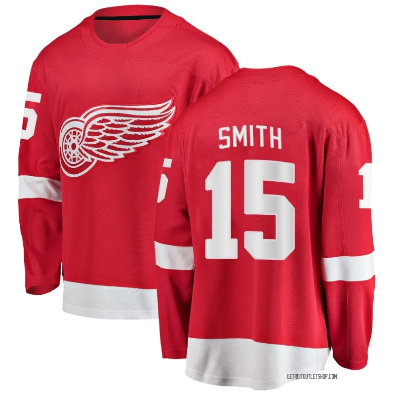Men's Craig Smith Detroit Red Wings Home Jersey - Red Breakaway