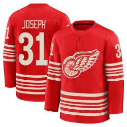Men's Curtis Joseph Detroit Red Wings Centennial Jersey - Red Premium