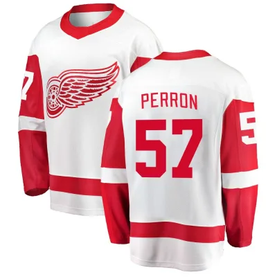 Men's David Perron Detroit Red Wings Away Jersey - White Breakaway