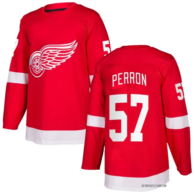 Men's David Perron Detroit Red Wings Home Jersey - Red Authentic