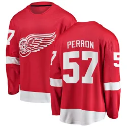 Men's David Perron Detroit Red Wings Home Jersey - Red Breakaway