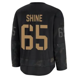 Men's Dominik Shine Detroit Red Wings 2024 Military Appreciation Practice Jersey - Black Premium