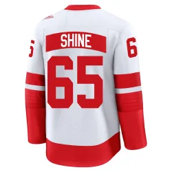 Men's Dominik Shine Detroit Red Wings 2025 Stadium Series Jersey - White Premium