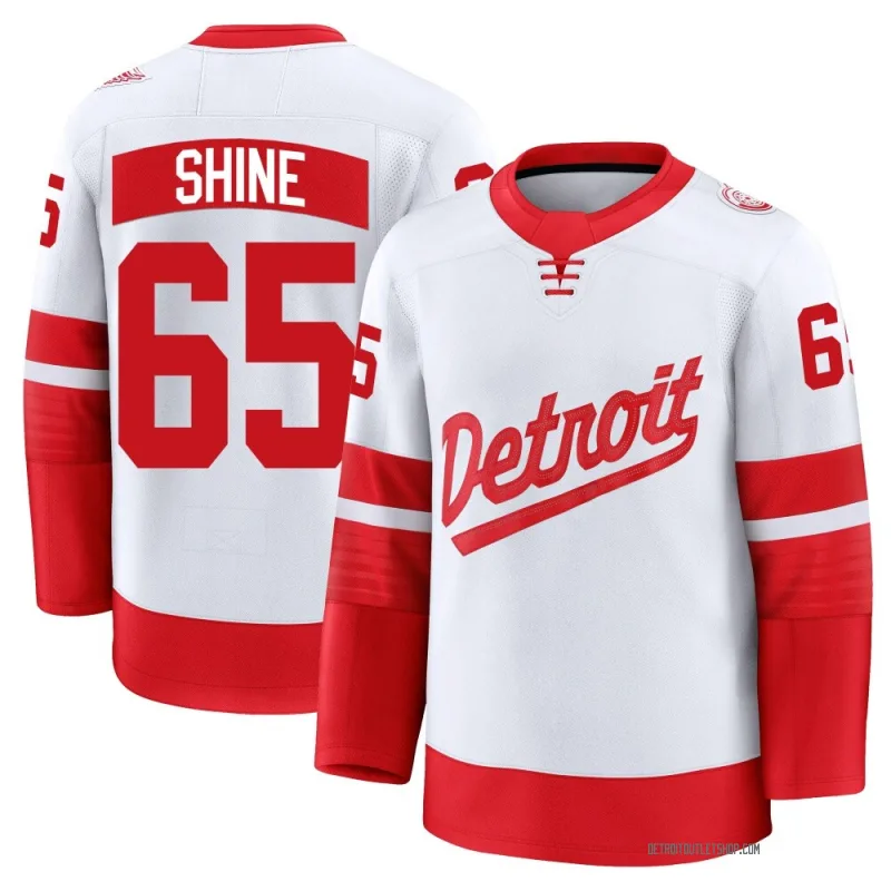 Men's Dominik Shine Detroit Red Wings 2025 Stadium Series Jersey - White Premium