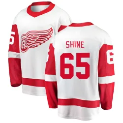 Men's Dominik Shine Detroit Red Wings Away Jersey - White Breakaway