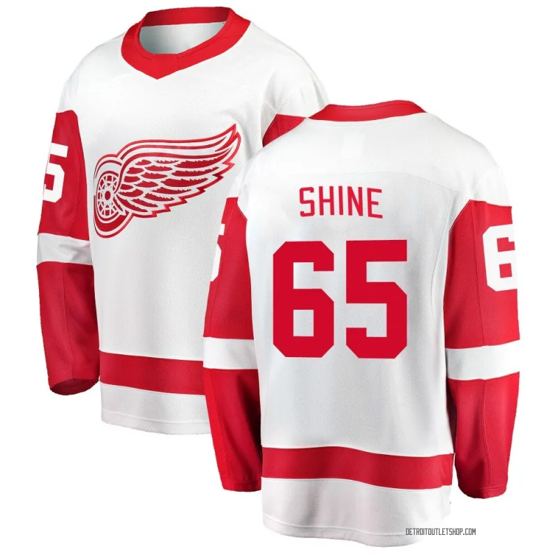 Men's Dominik Shine Detroit Red Wings Away Jersey - White Breakaway