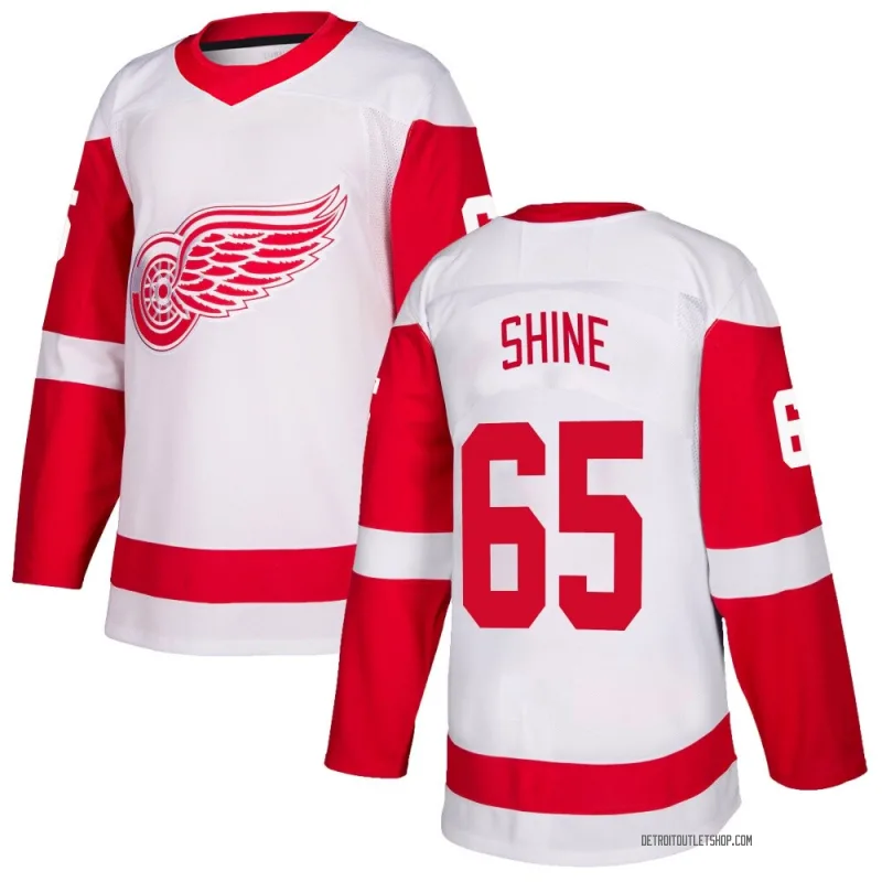 Men's Dominik Shine Detroit Red Wings Jersey - White Authentic
