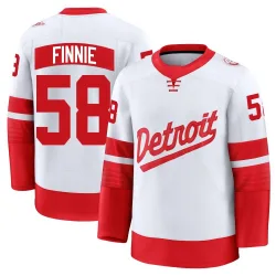Men's Emmitt Finnie Detroit Red Wings 2025 Stadium Series Jersey - White Premium