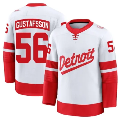 Men's Erik Gustafsson Detroit Red Wings 2025 Stadium Series Jersey - White Premium