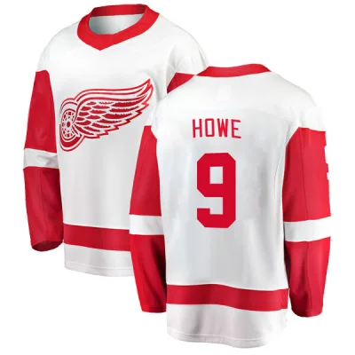 Men's Gordie Howe Detroit Red Wings Away Jersey - White Breakaway