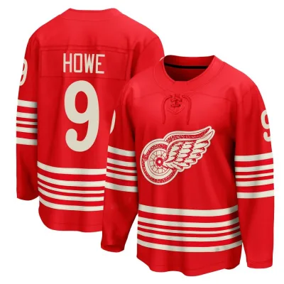Men's Gordie Howe Detroit Red Wings Centennial Jersey - Red Breakaway