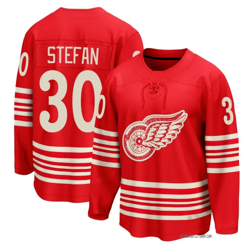 Men's Greg Stefan Detroit Red Wings Centennial Jersey - Red Breakaway