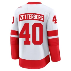 Men's Henrik Zetterberg Detroit Red Wings 2025 Stadium Series Jersey - White Premium