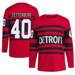 Men's Henrik Zetterberg Detroit Red Wings Reverse Retro 2.0 Jersey - Red Authentic