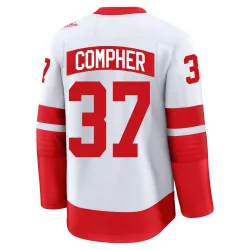 Men's J.T. Compher Detroit Red Wings 2025 Stadium Series Jersey - White Premium