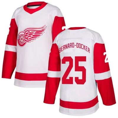 Men's Jacob Bernard-Docker Detroit Red Wings Jersey - White Authentic