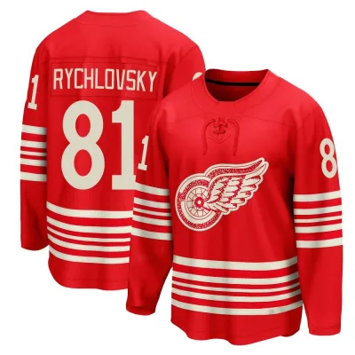 Men's Jakub Rychlovsky Detroit Red Wings Centennial Jersey - Red Breakaway