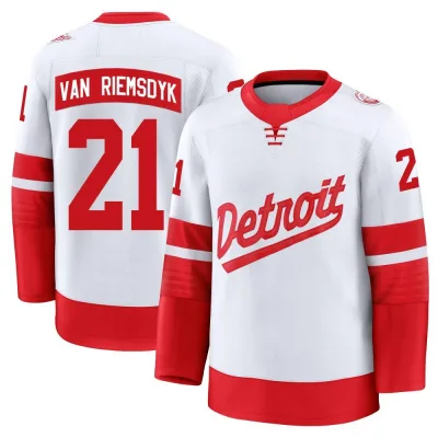 Men's James van Riemsdyk Detroit Red Wings 2025 Stadium Series Jersey - White Premium