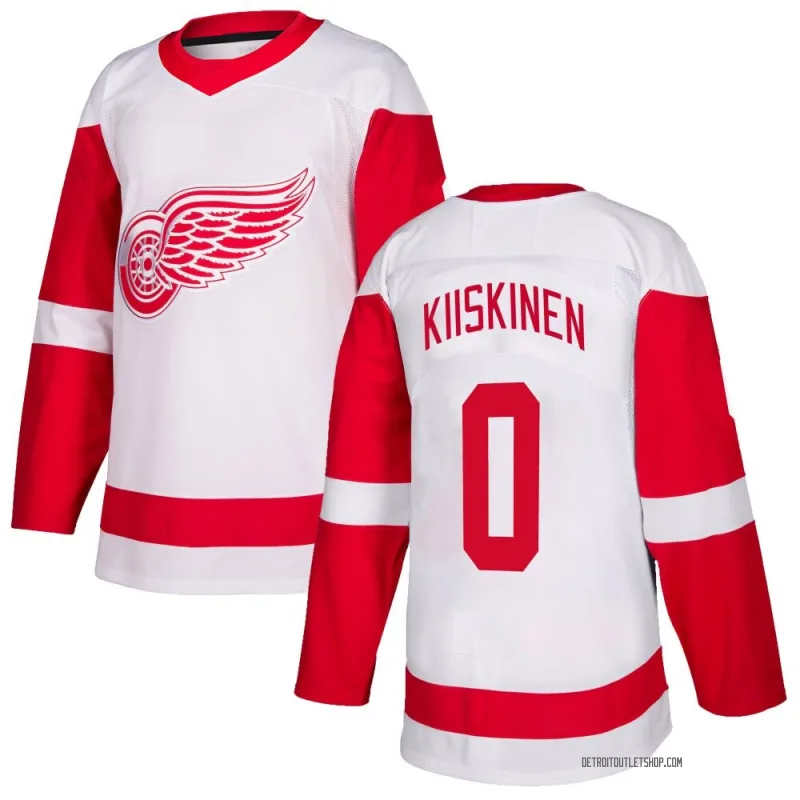 Men's Jesse Kiiskinen Detroit Red Wings Jersey - White Authentic