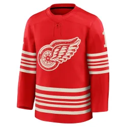 Men's Jim Rutherford Detroit Red Wings Centennial Jersey - Red Premium