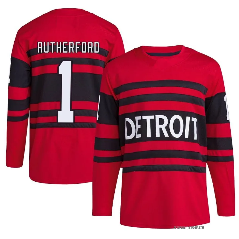 Men's Jim Rutherford Detroit Red Wings Reverse Retro 2.0 Jersey - Red Authentic