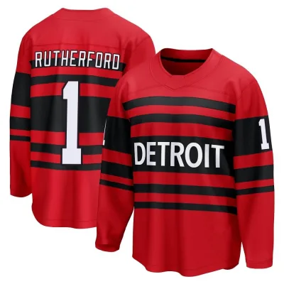 Men's Jim Rutherford Detroit Red Wings Special Edition 2.0 Jersey - Red Breakaway