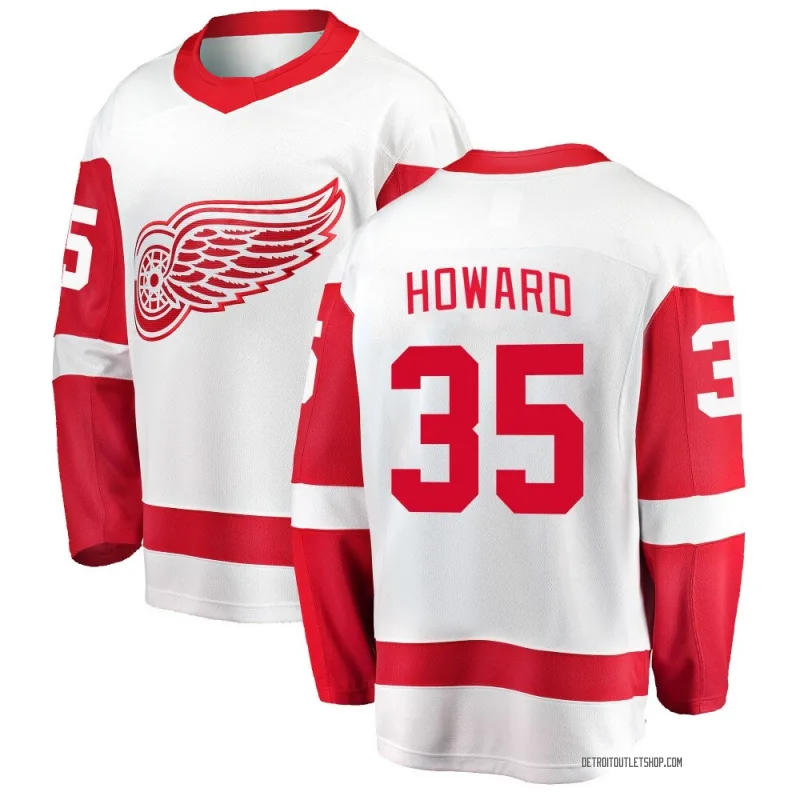 Men's Jimmy Howard Detroit Red Wings Away Jersey - White Breakaway