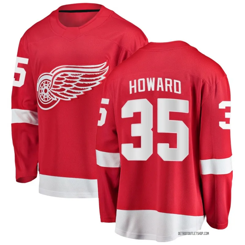 Men's Jimmy Howard Detroit Red Wings Home Jersey - Red Breakaway