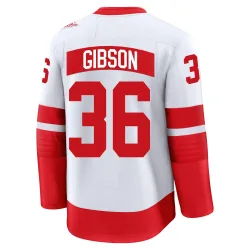 Men's John Gibson Detroit Red Wings 2025 Stadium Series Jersey - White Premium