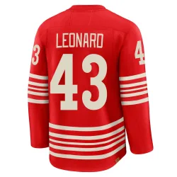 Men's John Leonard Detroit Red Wings Centennial Jersey - Red Premium